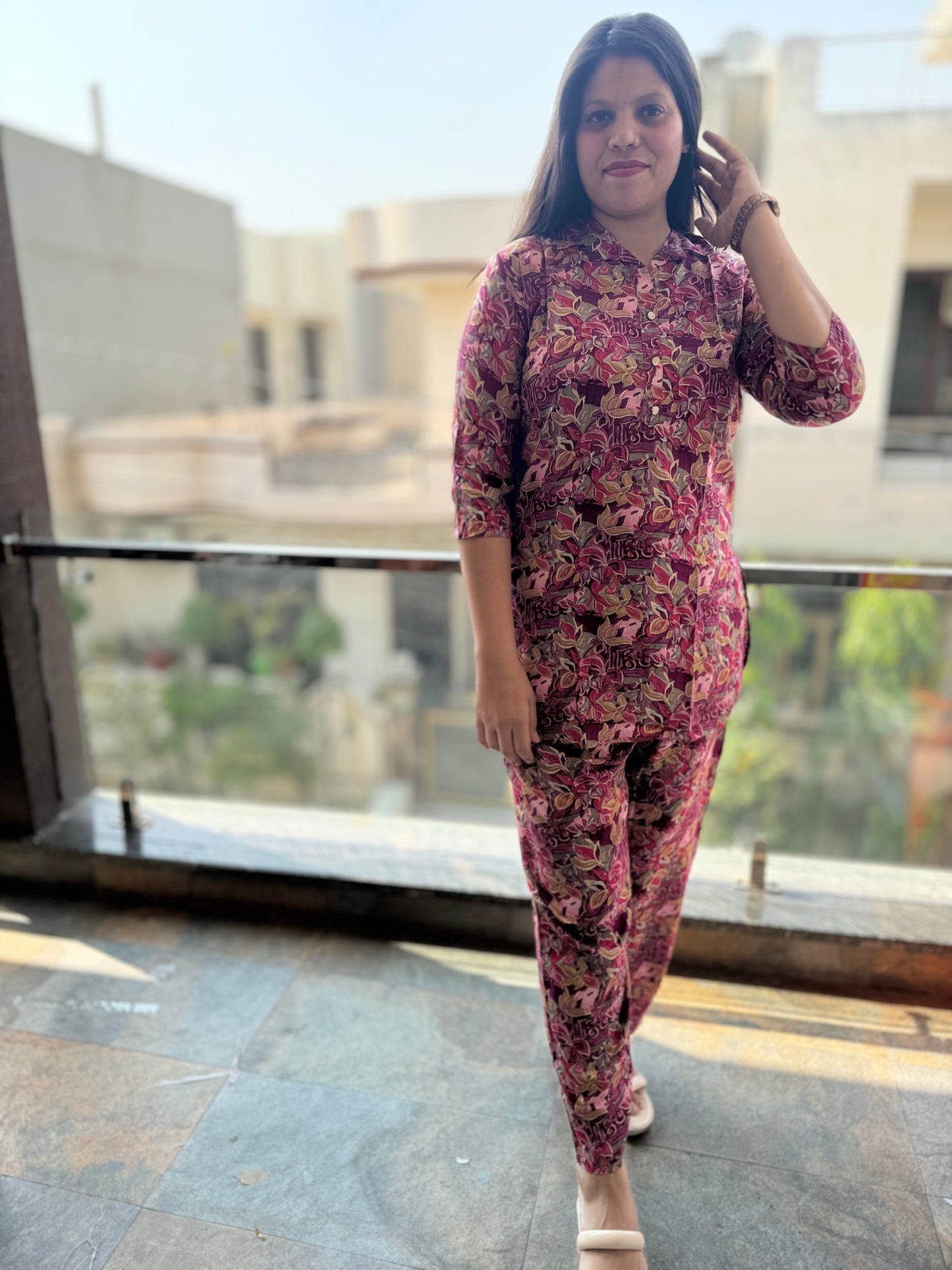 Flower Print Cordset (Article No 1021)