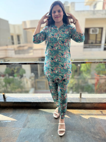 Flower Print Cordset (Article No 1021)