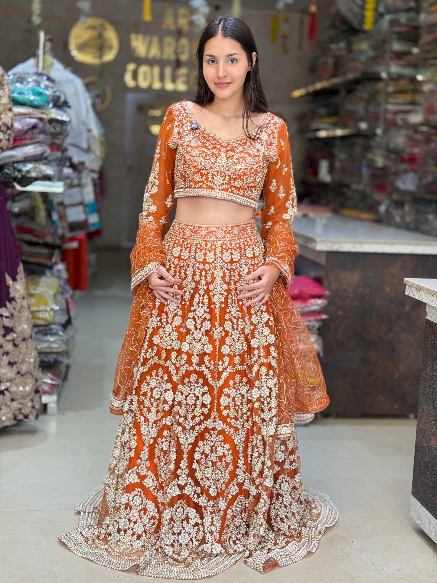 Handcrafted PEARL Work Lehengas – A Touch of Royalty BY INDIPEHNAWA