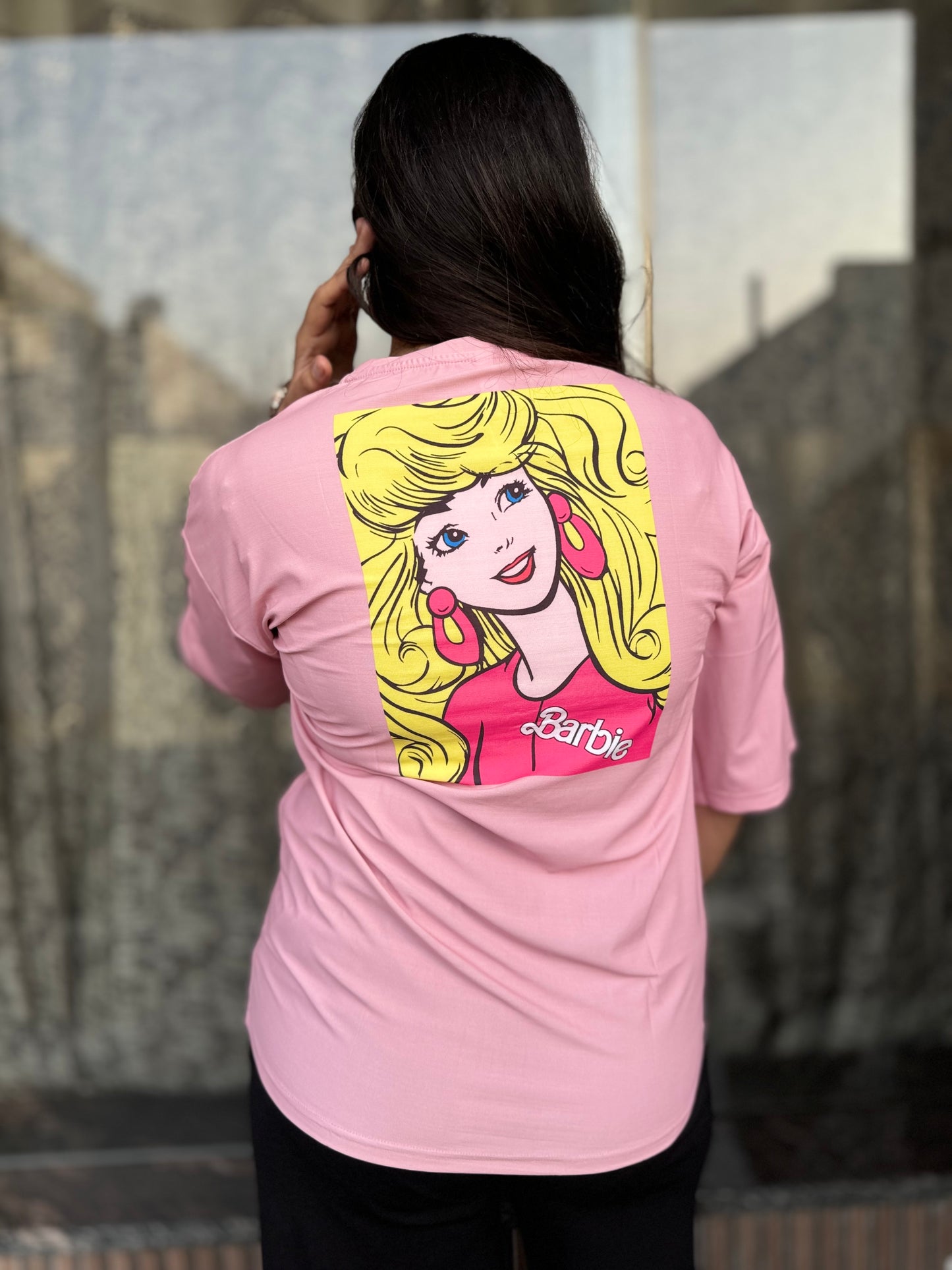 Baggie TShirt Barbie Print (T-003)