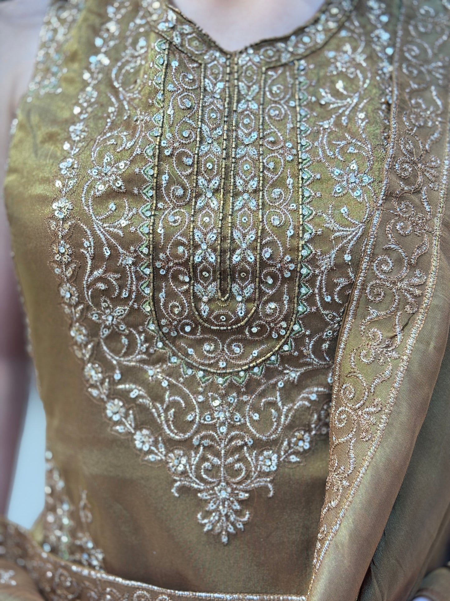 GOLDEN PREMIUM DESIGNER LEHENGA