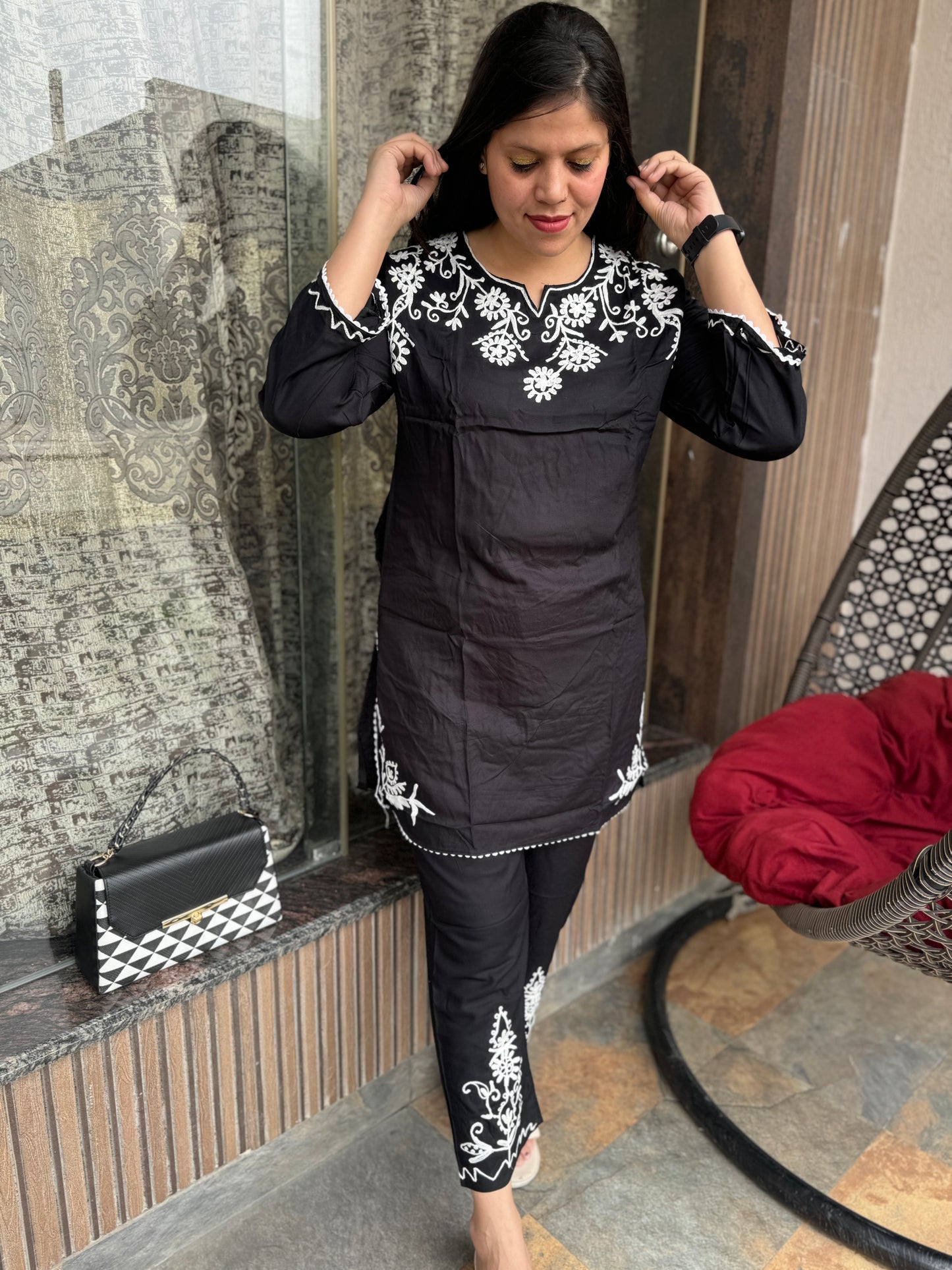 Pakistani Embroidered Cord Set (Cord 003)