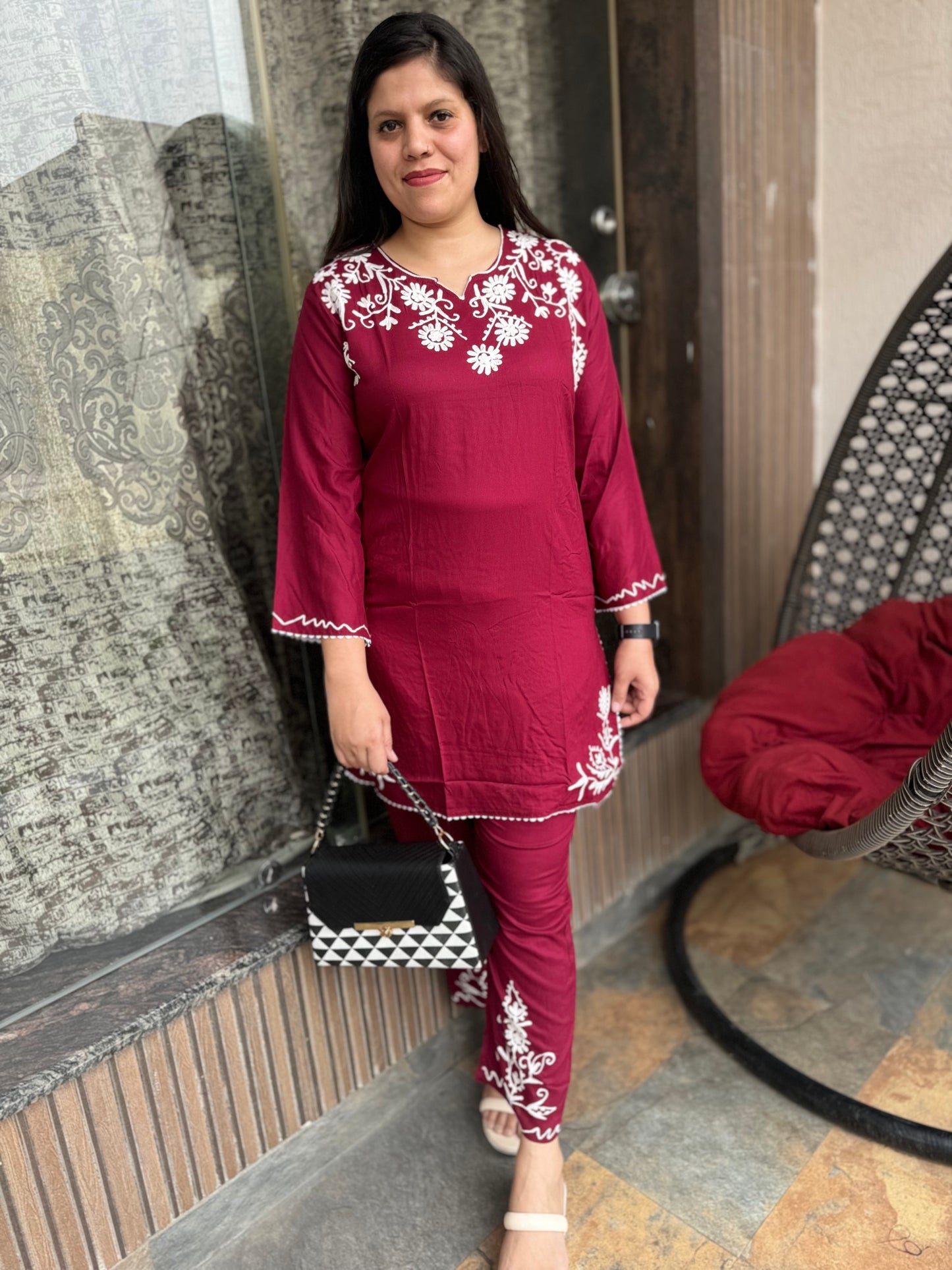 Pakistani Embroidered Cord Set (Cord 003)