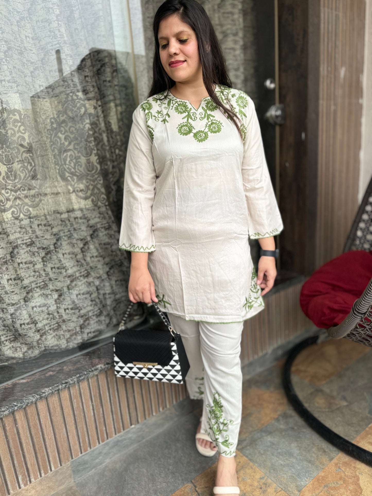 Pakistani Embroidered Cord Set (Cord 003)