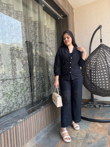 Net Two Piece Elegant Cord Set (Cord 005)