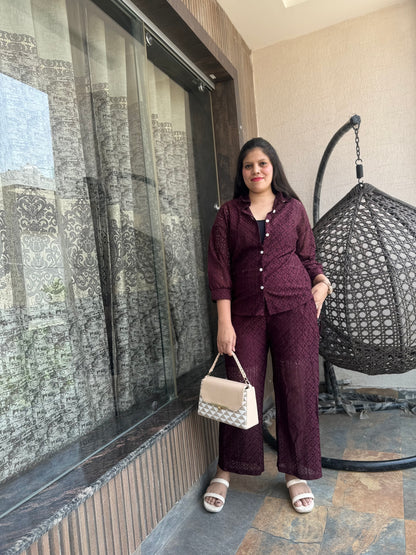 Net Two Piece Elegant Cord Set (Cord 005)