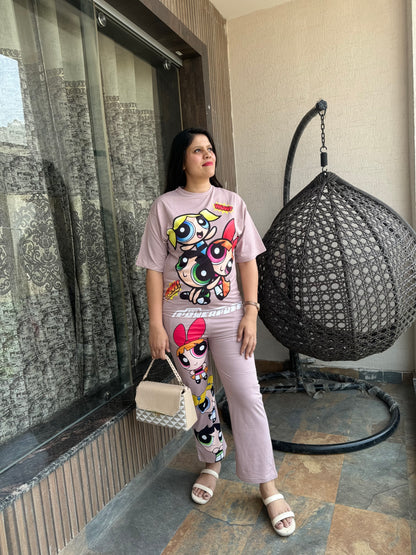 Power Puff Girls Co-ord Set (Cord-006) – Trendy Women’s Outfit in Jalandhar | Arsh Wardrobe Collection