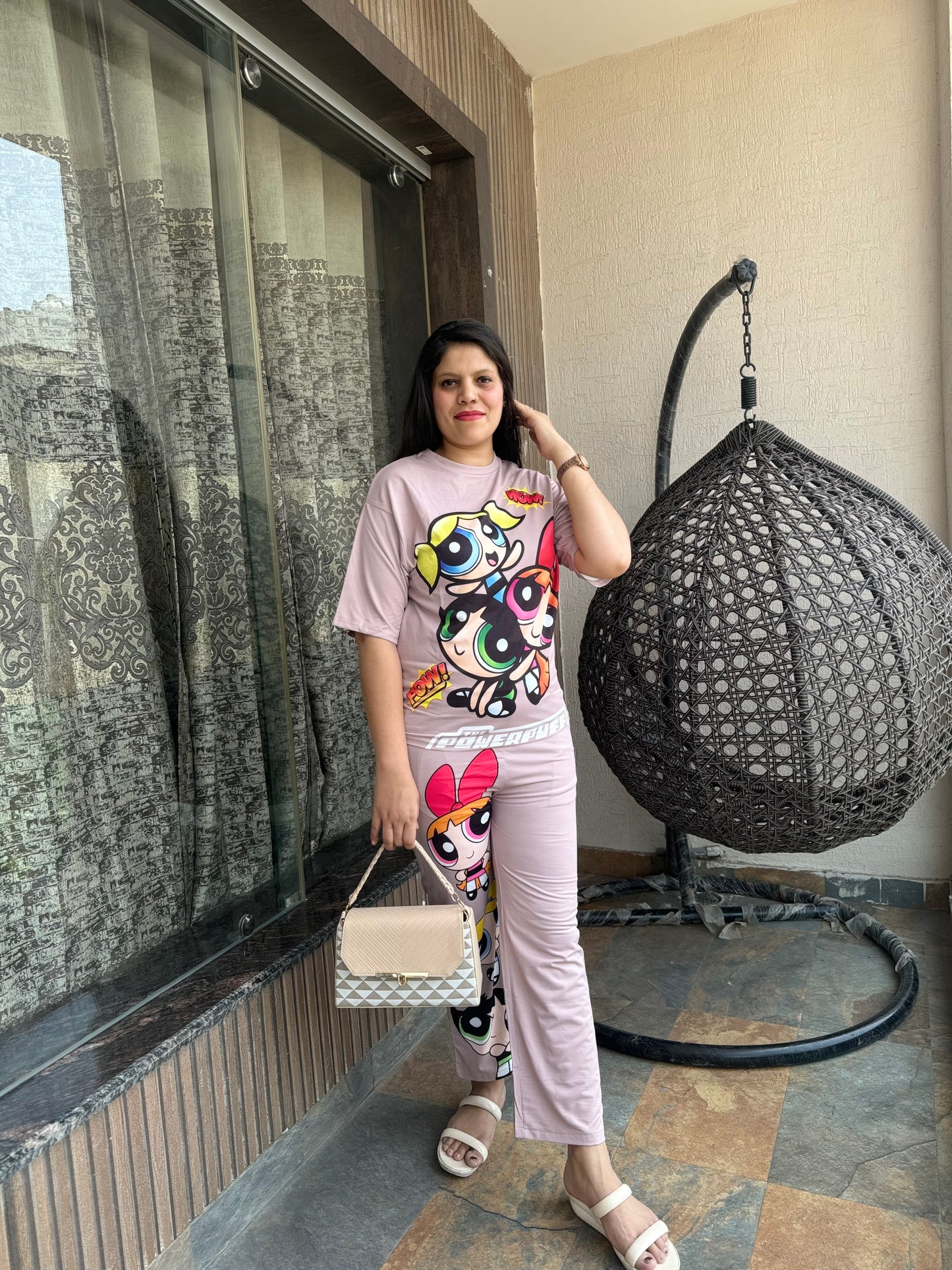 Power Puff Girls Co-ord Set (Cord-006) – Trendy Women’s Outfit in Jalandhar | Arsh Wardrobe Collection