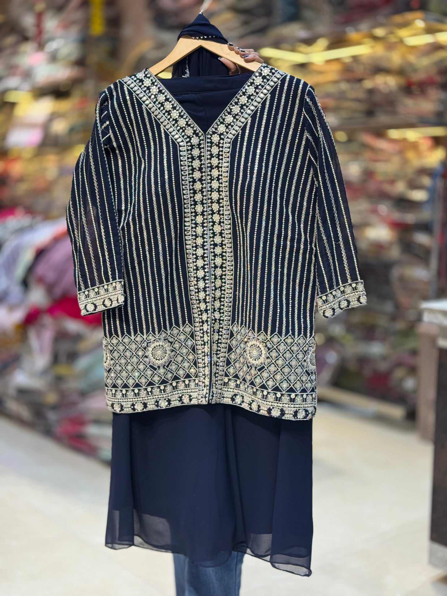 BLUE GEORGET JAFFA SUIT