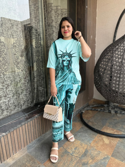 Statue Of Liberty Print Cord Set (Cord 009)