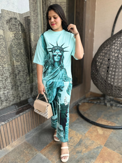 Statue Of Liberty Print Cord Set (Cord 009)