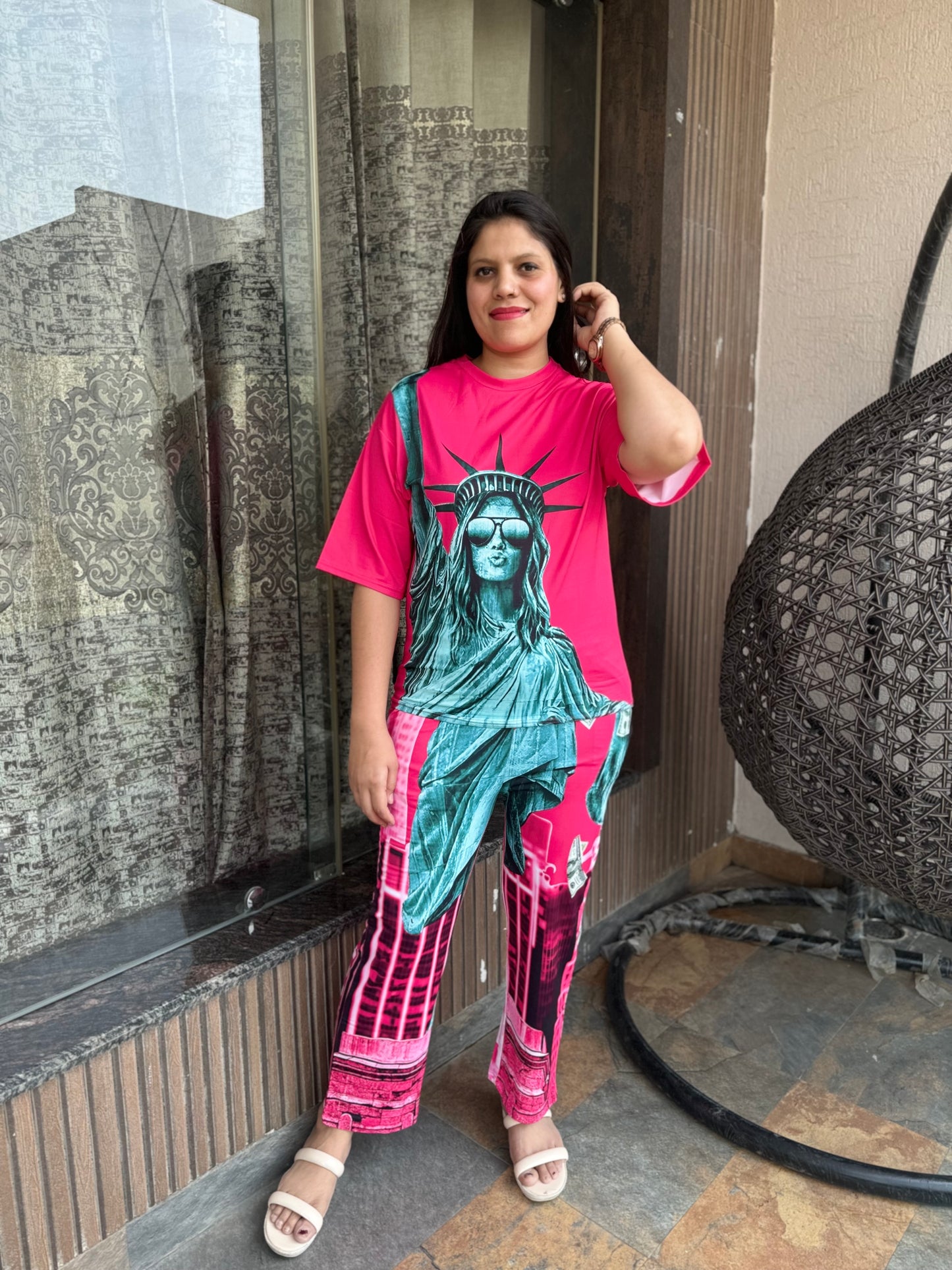 Statue Of Liberty Print Cord Set (Cord 009)