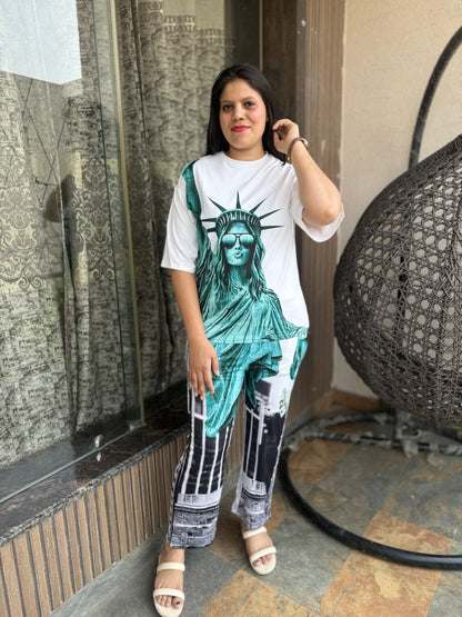 Statue Of Liberty Print Cord Set (Cord 009)
