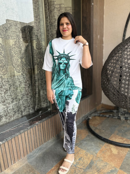 Statue Of Liberty Print Cord Set (Cord 009)