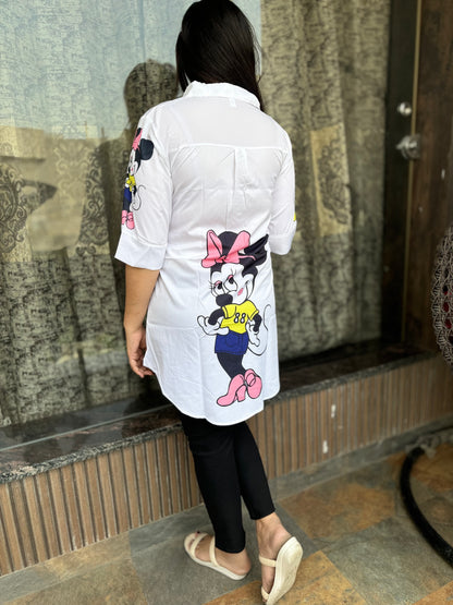 Micky Printed Up & Down Shirt