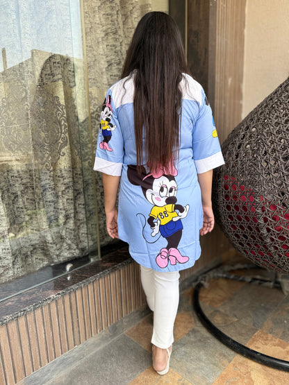 Micky Printed Up & Down Shirt