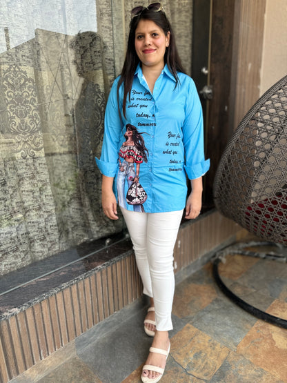 Modern Girl Printed Shirt