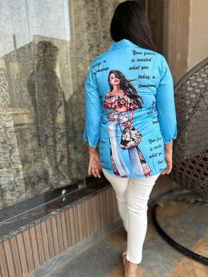 Modern Girl Printed Shirt