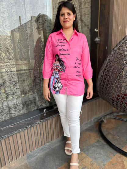 Modern Girl Printed Shirt