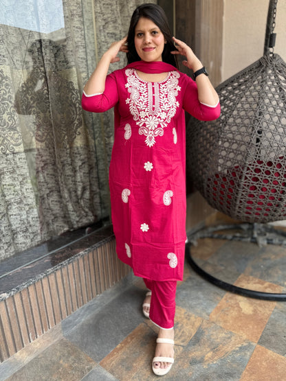 Lucknowi Embroidery Suit (Suit 001)