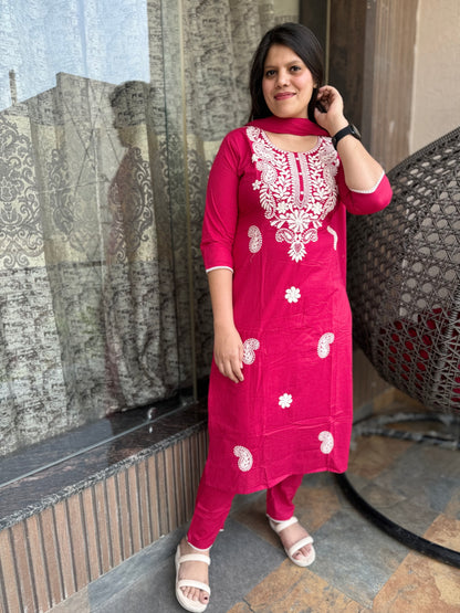 Lucknowi Embroidery Suit (Suit 001)