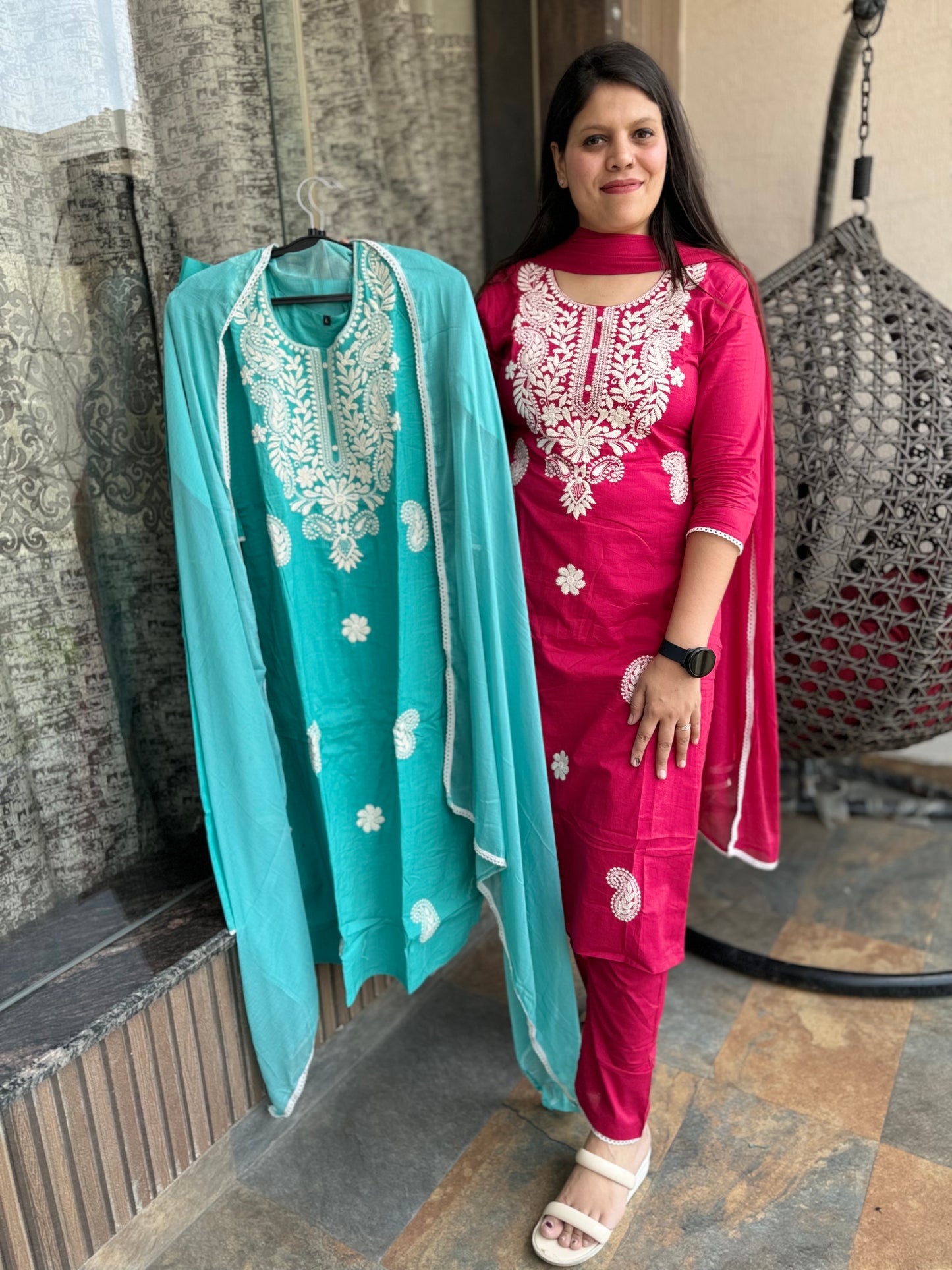 Lucknowi Embroidery Suit (Suit 001)