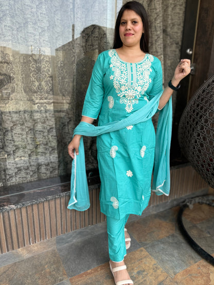 Lucknowi Embroidery Suit (Suit 001)