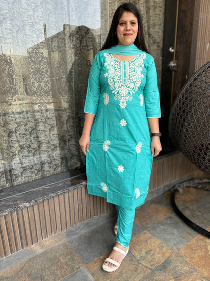 Lucknowi Embroidery Suit (Suit 001)