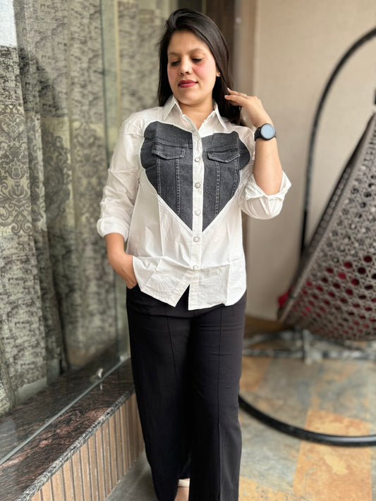 Denim Heart Shirt