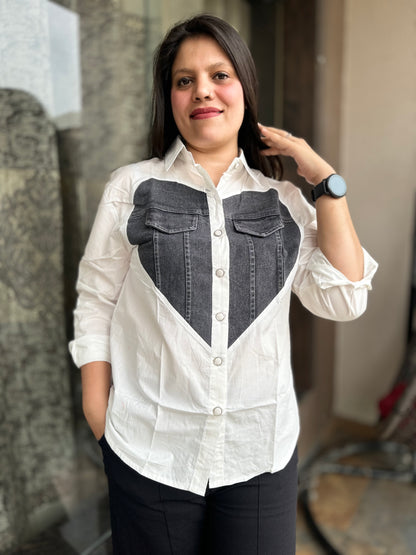 Denim Heart Shirt