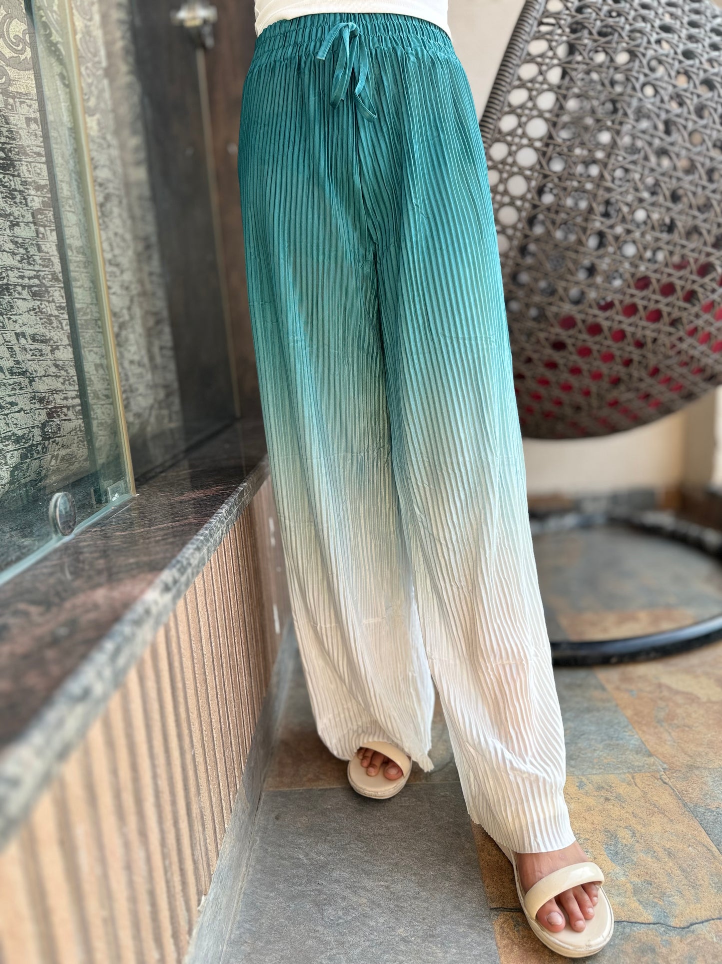 Double Tone Elegant Plazo – Stylish & Comfortable Women's Wear | Arsh Wardrobe Collection