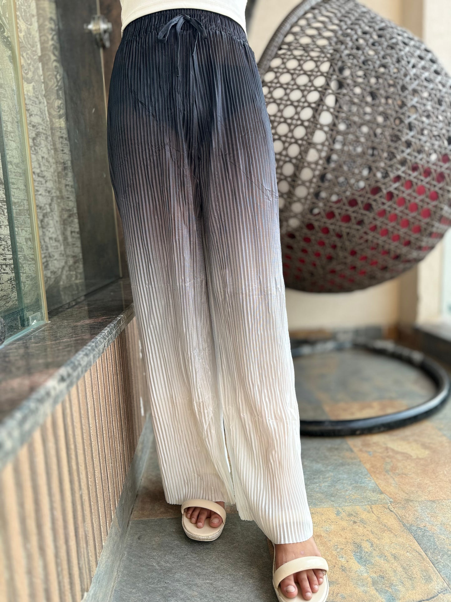 Double Tone Elegant Plazo – Stylish & Comfortable Women's Wear | Arsh Wardrobe Collection