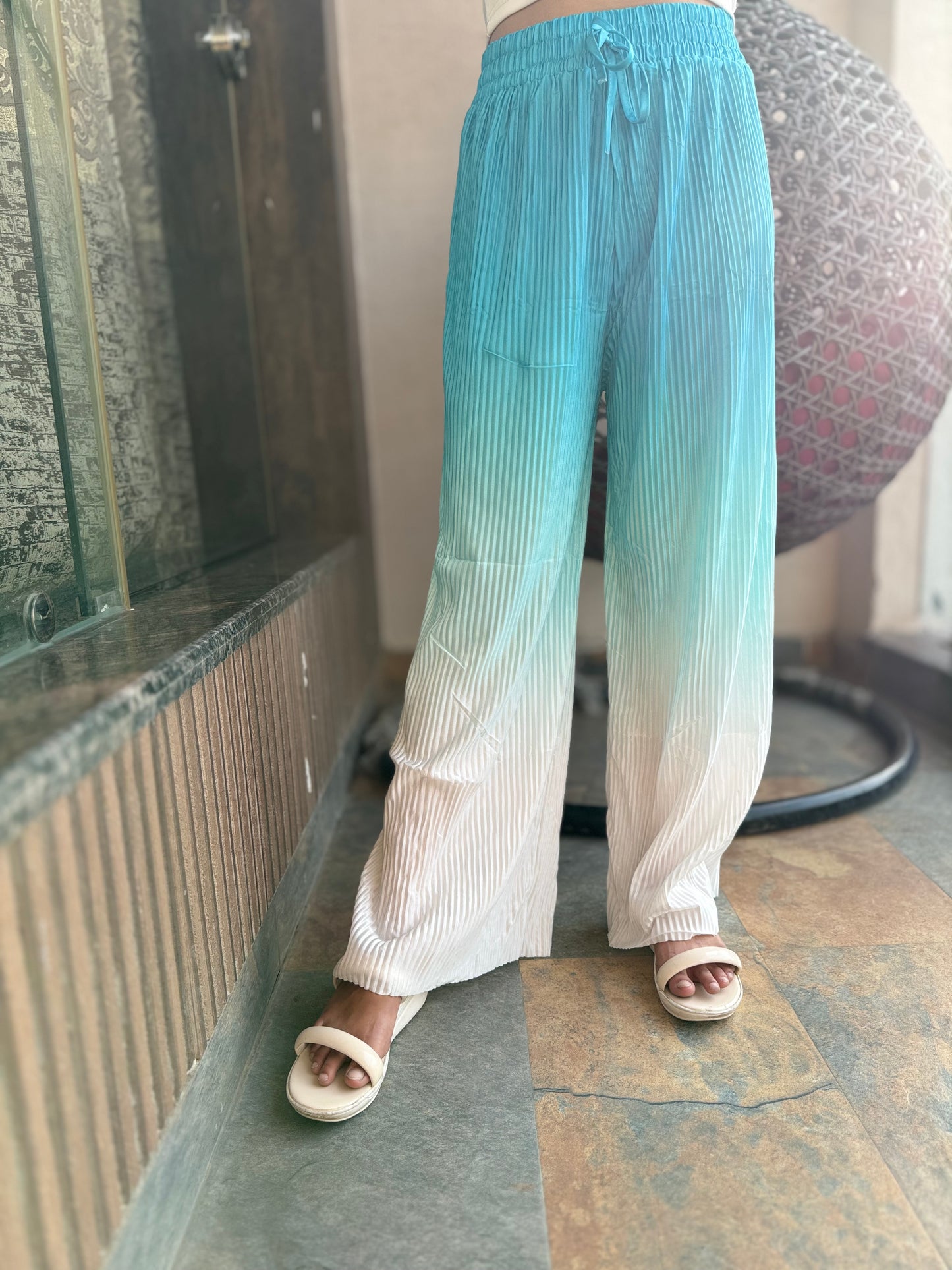 Double Tone Elegant Plazo – Stylish & Comfortable Women's Wear | Arsh Wardrobe Collection