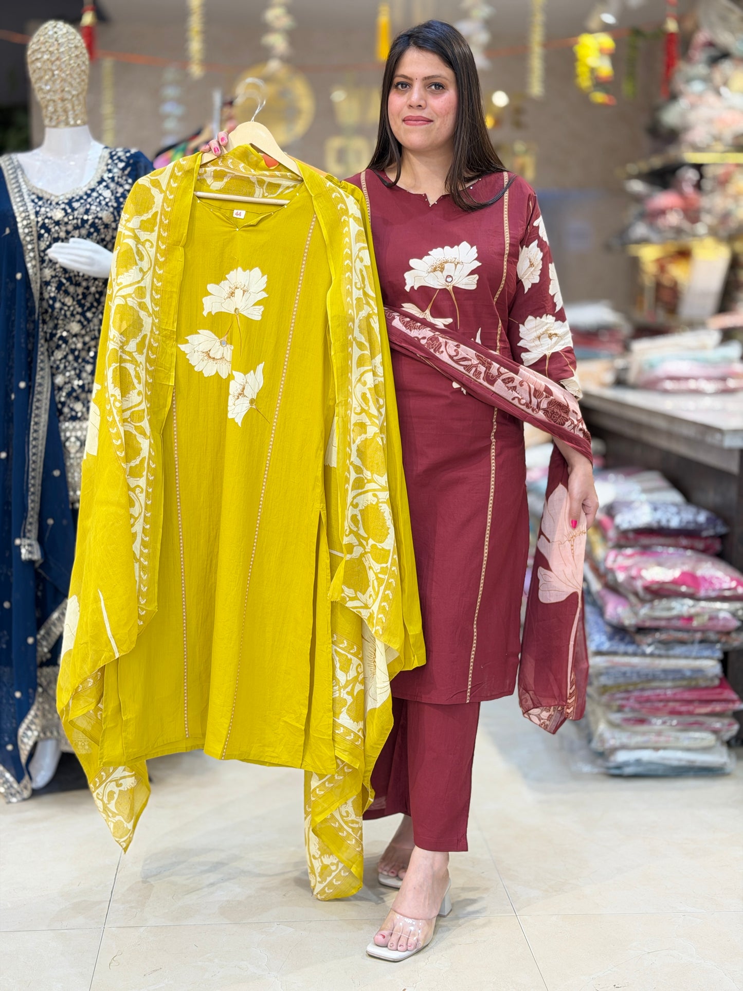 PURE COTTON DESIGNER DABBU COTTON SUIT