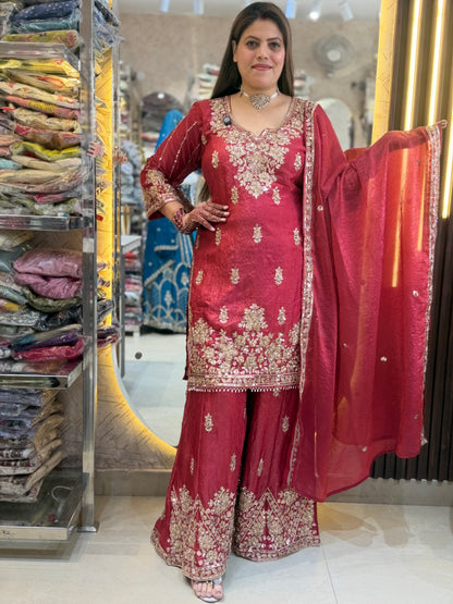 PAKISTANI FULL HEAVY JAFFA SET WITH HAND WORK