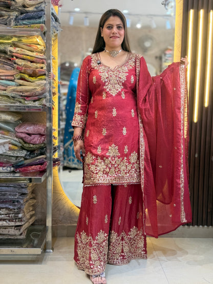 PAKISTANI FULL HEAVY JAFFA SET WITH HAND WORK