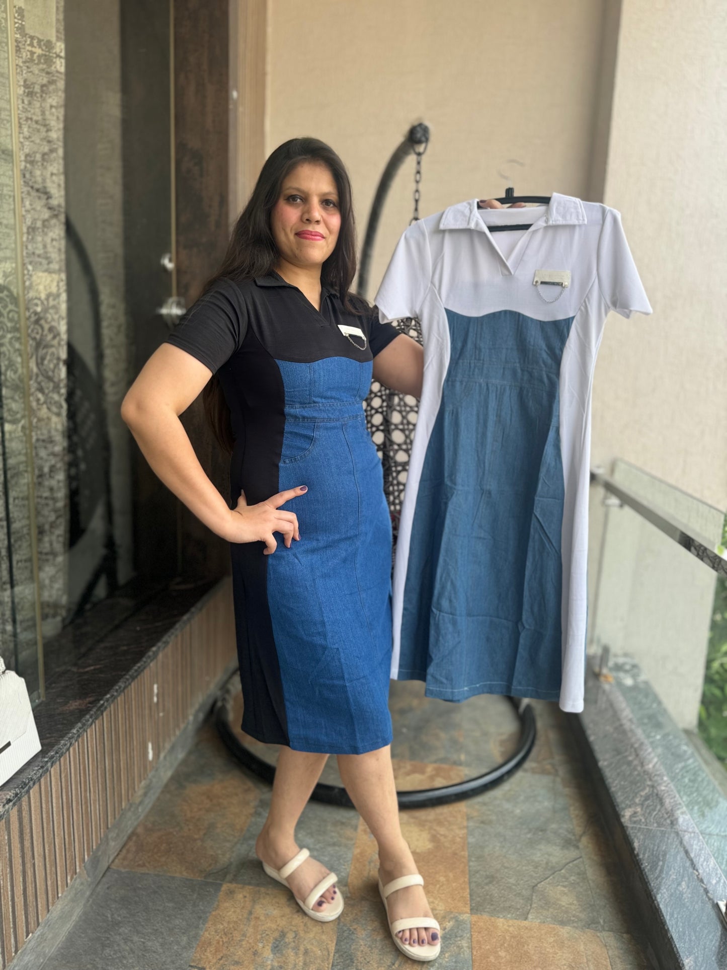 Denim Gorgeous Pach Dress