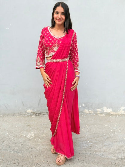 HOT PINK PREMIUM SILK
