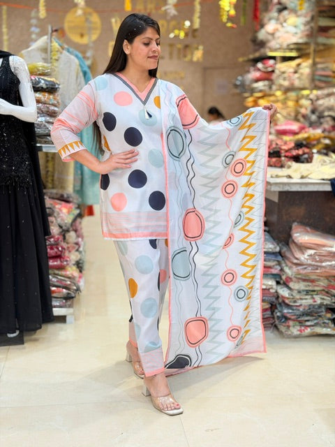 INSTA VIRAL POLKA DOT FARSHI SALWAR SUIT