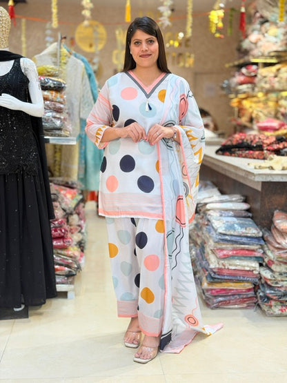 INSTA VIRAL POLKA DOT FARSHI SALWAR SUIT