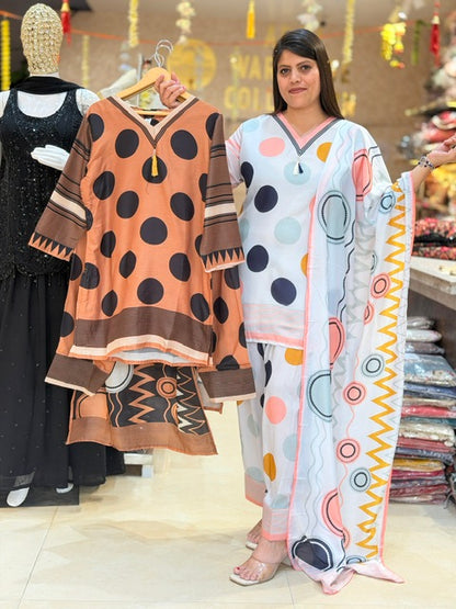 INSTA VIRAL POLKA DOT FARSHI SALWAR SUIT