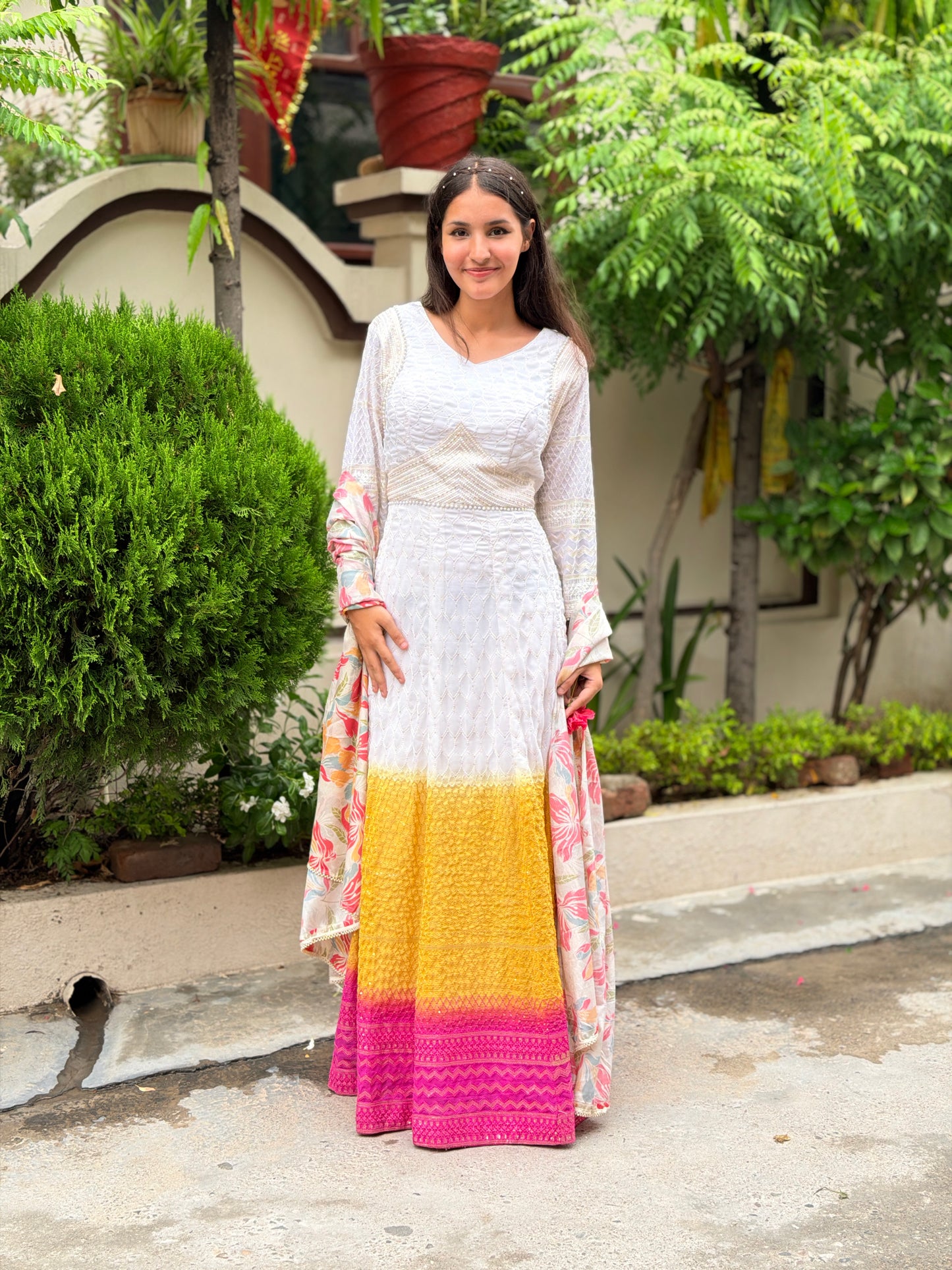 OMBRE DESIGNER 3D SINGLE PC DRESS