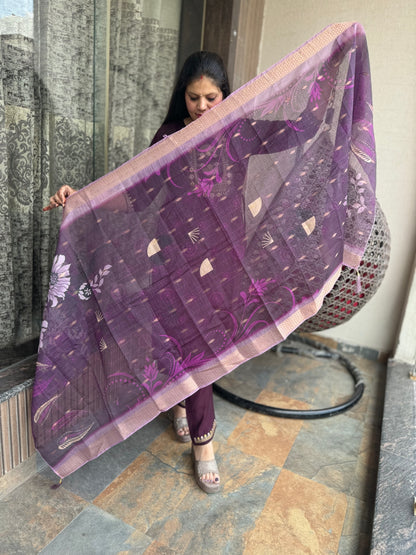 Cotton Suit With Banarsi Duppta (Style No 1108)