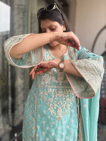 Organza Pakistani Suit (Style No 1115)