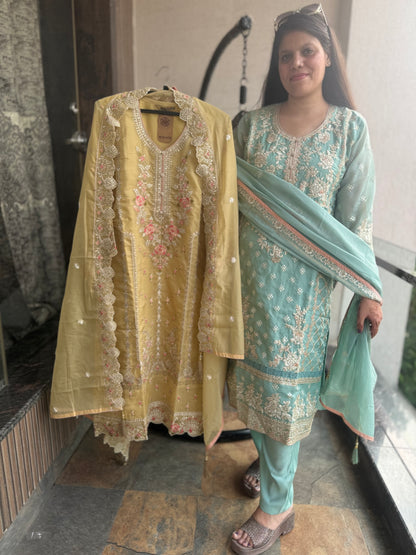 Organza Pakistani Suit (Style No 1115)