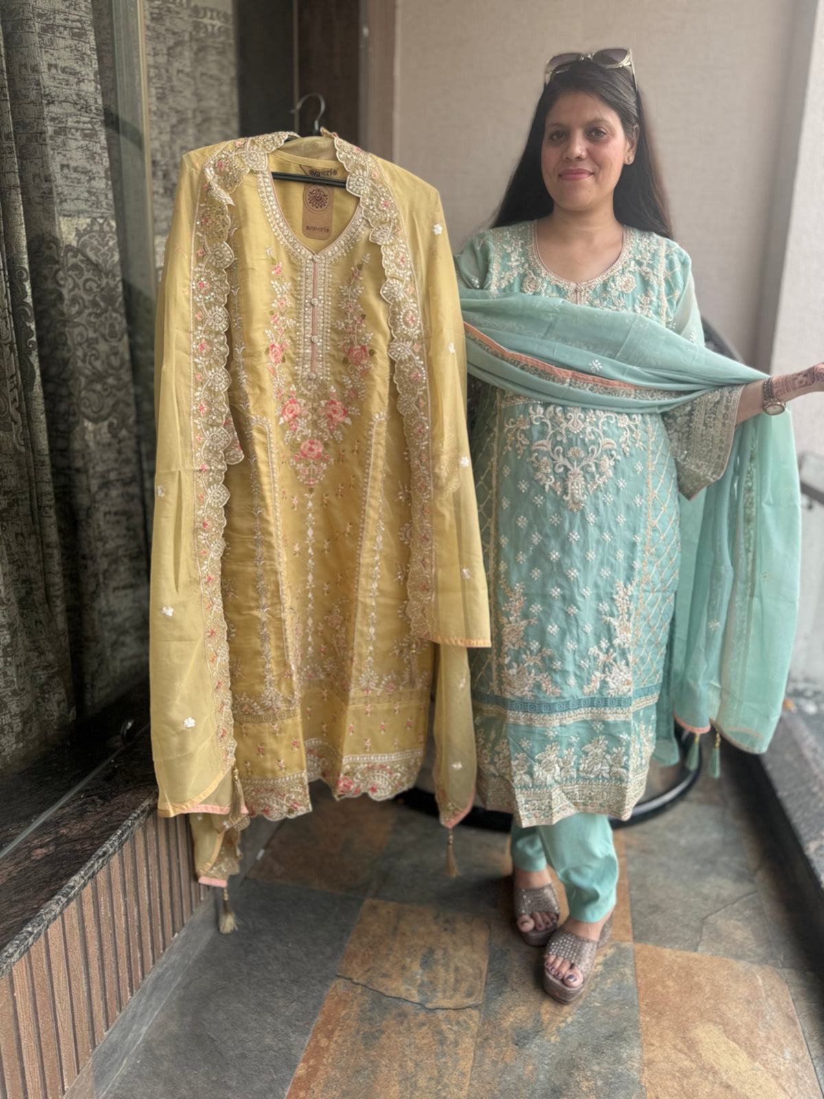 Organza Pakistani Suit (Style No 1115) – Arsh Wardrobe Collection