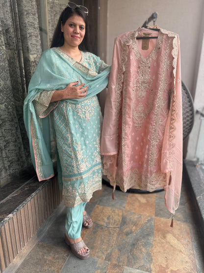 Organza Pakistani Suit (Style No 1115)