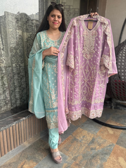 Organza Pakistani Suit (Style No 1115)