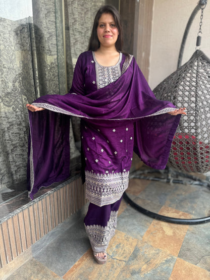 Chinon Heavy Embroidery Suit(Style No 1114)