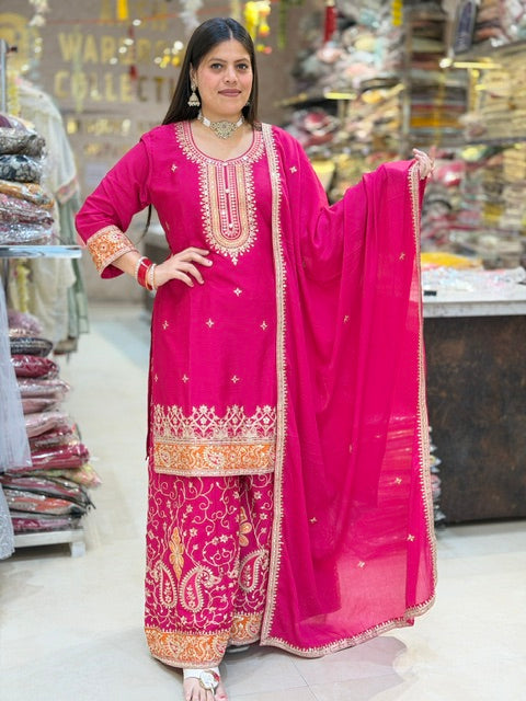 WEDDING WEAR FULL SIPI AND TILLA WORK SUIT